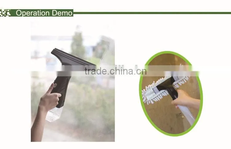 Cordless vacuum rechargeble window cleaner