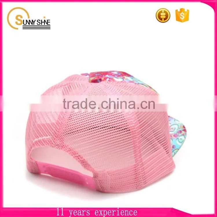 2016 China Fashion Pink Blank Truker Hats For Women Wholesale