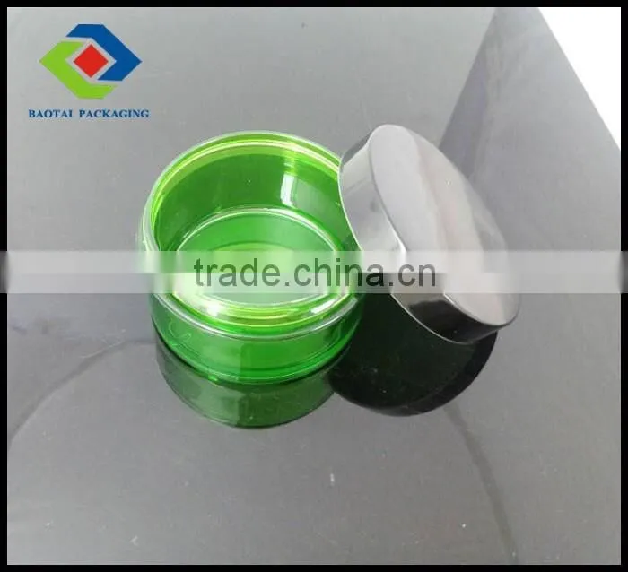 High quality plastic single wall petg jar for coametic packaging