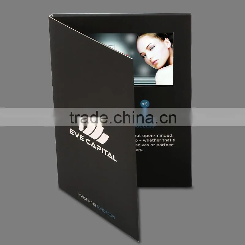 2015 factory outlet 5 inches video cards for business/invitation/promotion