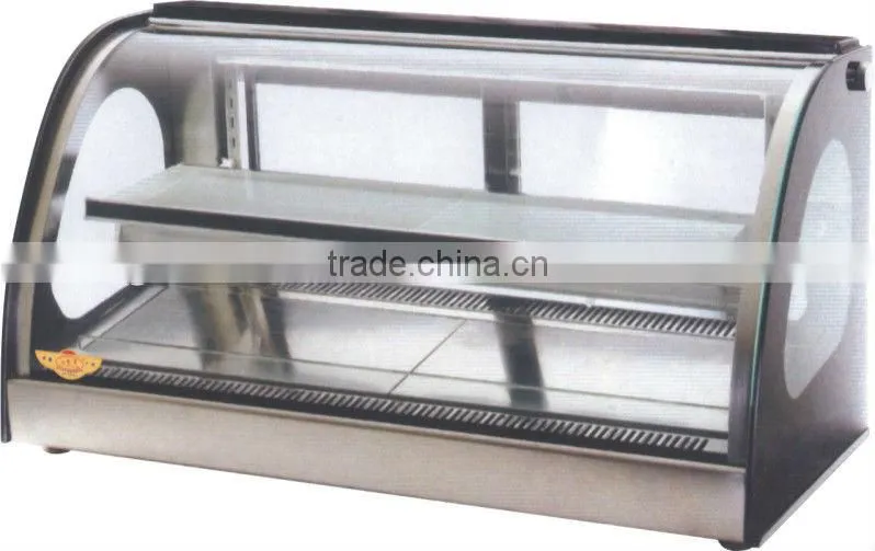 High quality fan cooling display cabinet and showcase for cake moderate temperature