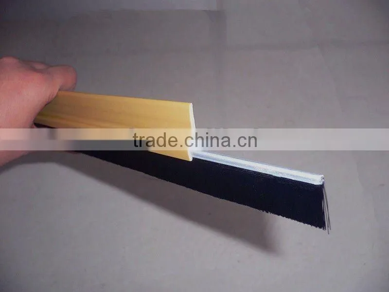 door bottom metal channel high speed door brush