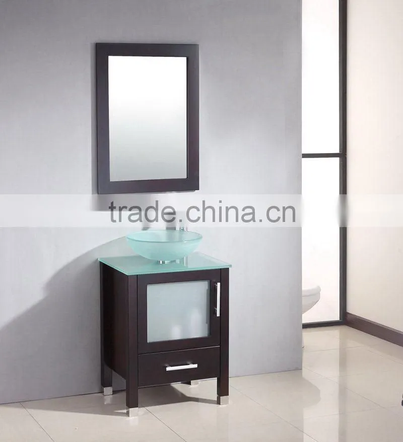 2014 Wholesale America Style Custom Made commercial bathroom vanities (High Quality with Warranty)