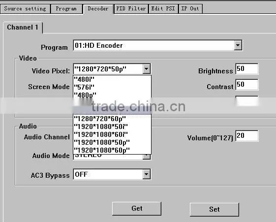dvb-t2 to ts ip udp decoder (DVB-T/T2+ASI+IP in,2*CI,AV+HDMI+SDI(1080i/720p/576i)+YPbPr+IP+ASI out)