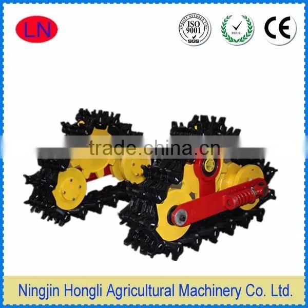 metal / rubber crawler tracks carriage for tiller cultivator
