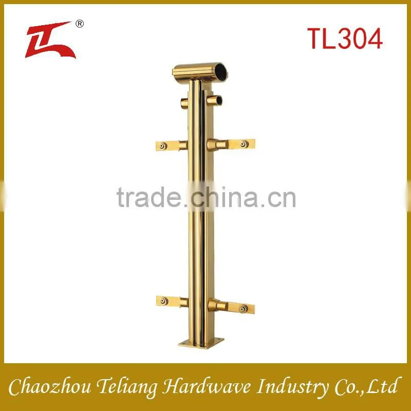 high quality fancy glass balcony railing prices of stainless steel balcony railing