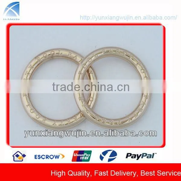 CD7312 Plating Gold Metal Ring for Handbag Accessories