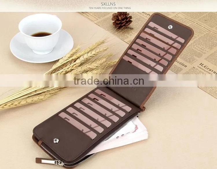 2015 Most popular fashion hot sell leather money clip credit card holder