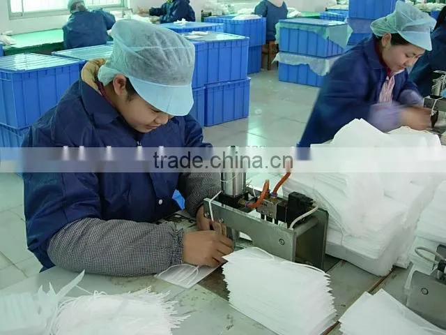 folded FPP2 dust mask nursing doctor using