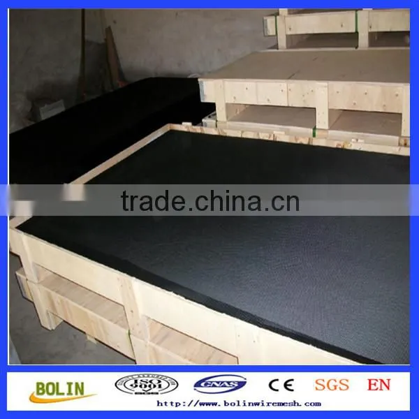 (factory)black coated 316 bulletproof security wire mesh door screen