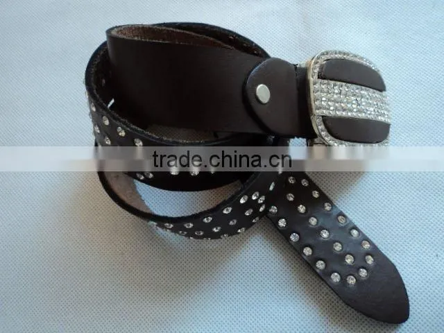 Genuine leather belt women