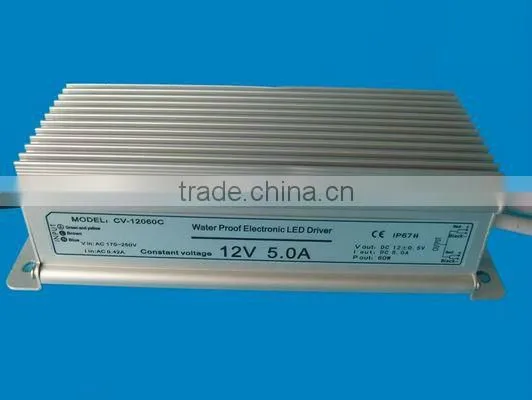 12V DC Power Supply Waterproof LED 60w