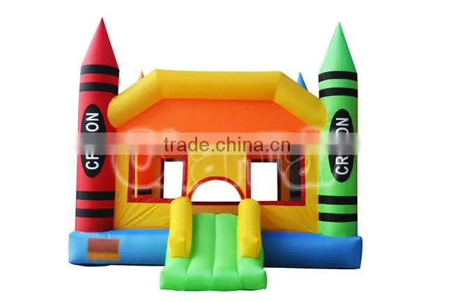 Residential Crayon Inflatable Bounce House