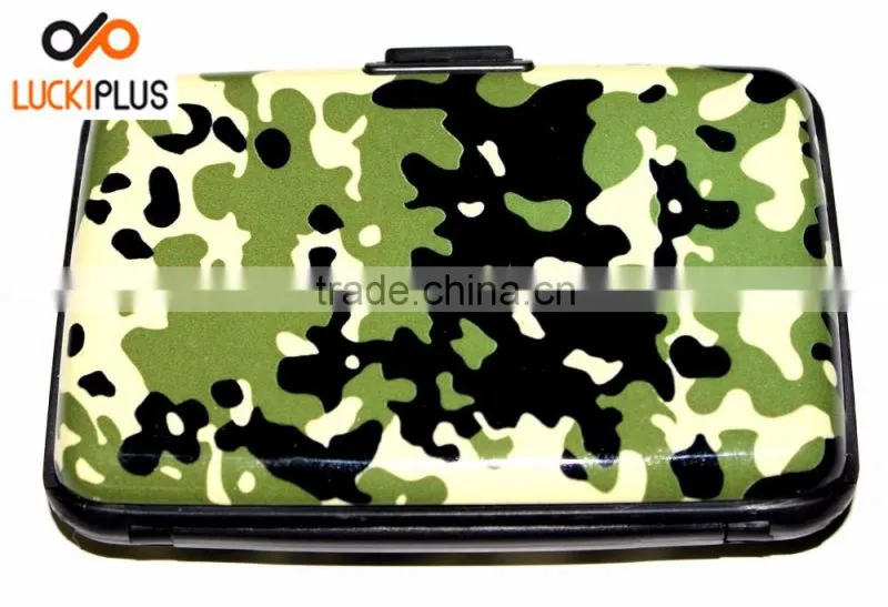Luckiplus Inventory Kukhi Pattern Aluminum Wallets Identity Theft Blocker