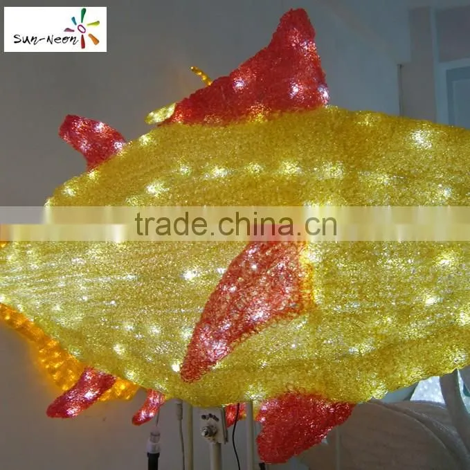 Holiday time decoration led fish attracting fishing light lovely led fish decorative led light