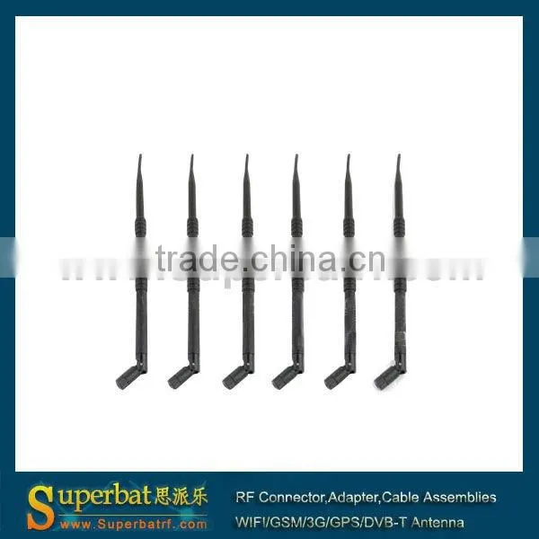 2.4GHz 9dBi Omni WiFi antenna RP-SMA Plug for wireless router 9dbi wifi antenna
