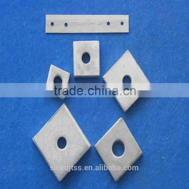 Guardrail dedicated galvanized square washer