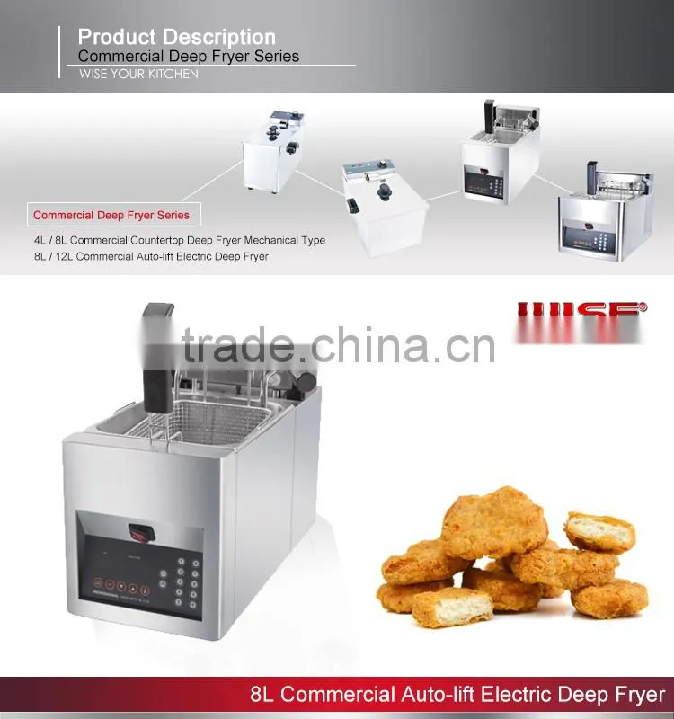 Top Quality Commercial Auto Lift Up Chicken Fryer 8L with CE
