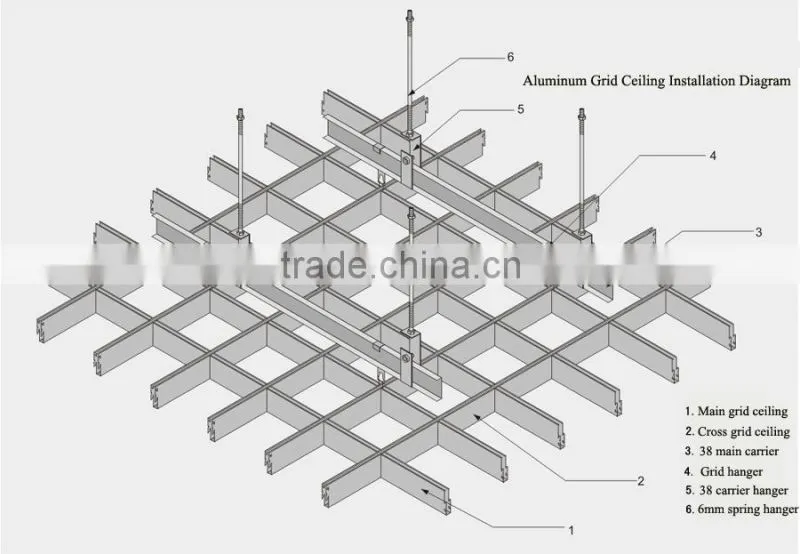 Hot sale grid ceiling