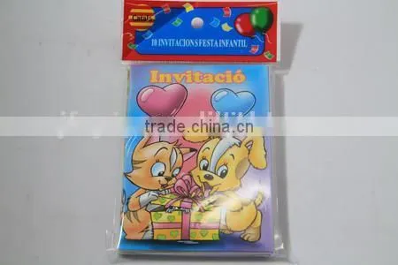 High quality invitation card, duck invitation card,wholesale greeting card