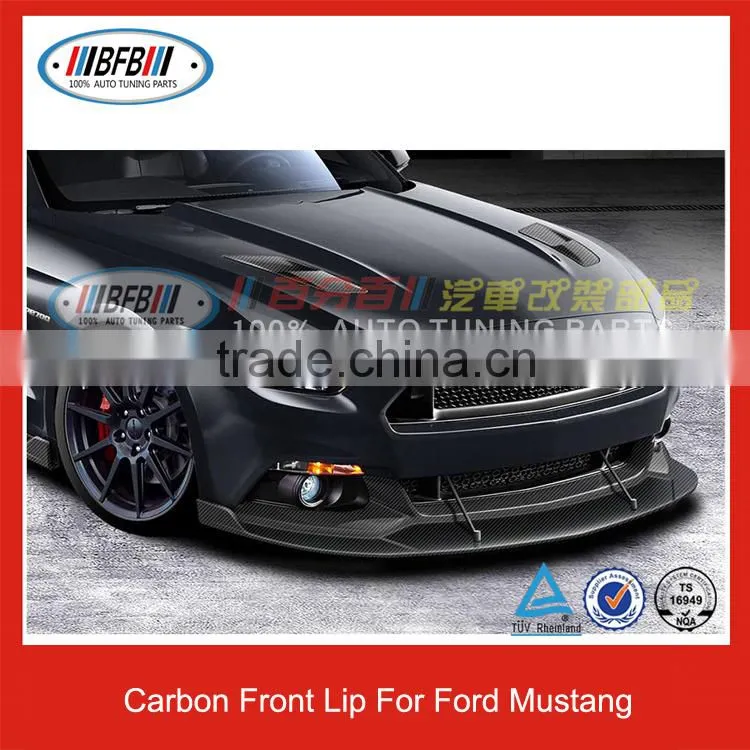 Carbon Fiber Front Bumper Lip for Ford Mustang 2015