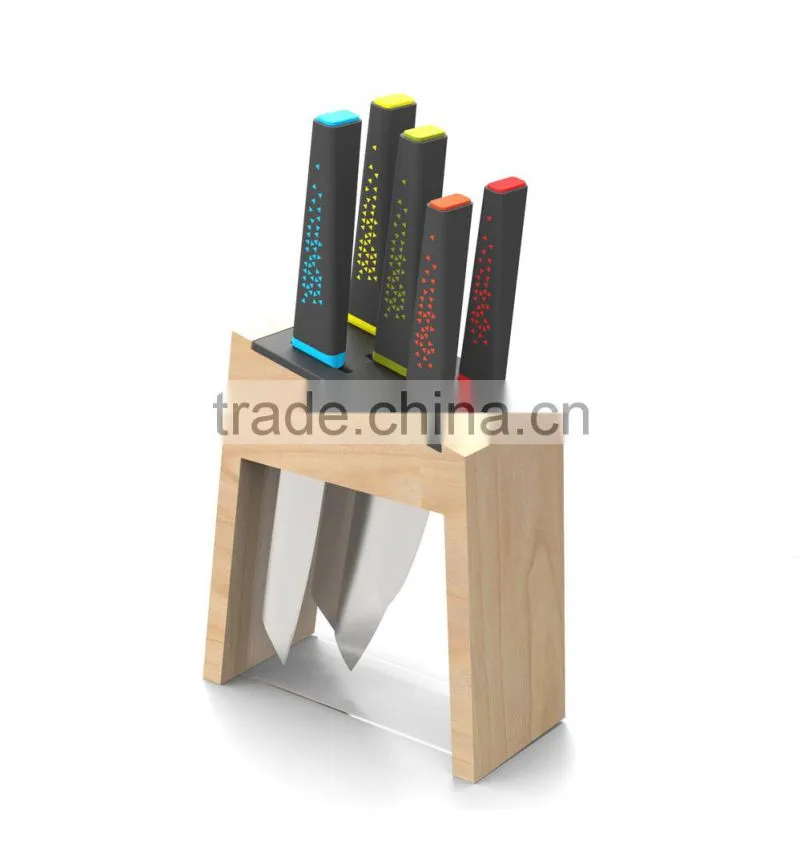 Stainless Steel Kitchen Knife Set/Modern Kitchen Knife/Royal Knife Set with Novel Wooden Stand