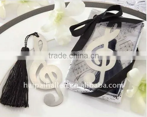 Musical Note Bookmark Favors for wedding favors