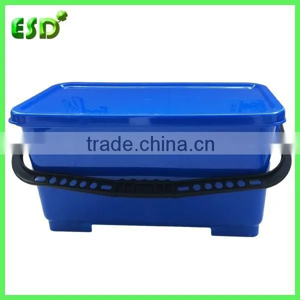 Plastic Flat Mop Bucket With Lid,Cleaning Bucket