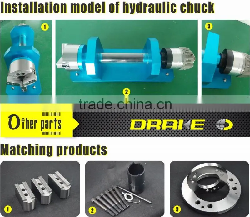 High-Speed Four-Jaw Hydraulic Power Chuck 8 Inch Solid Four-Jaw Hydraulic Chuck