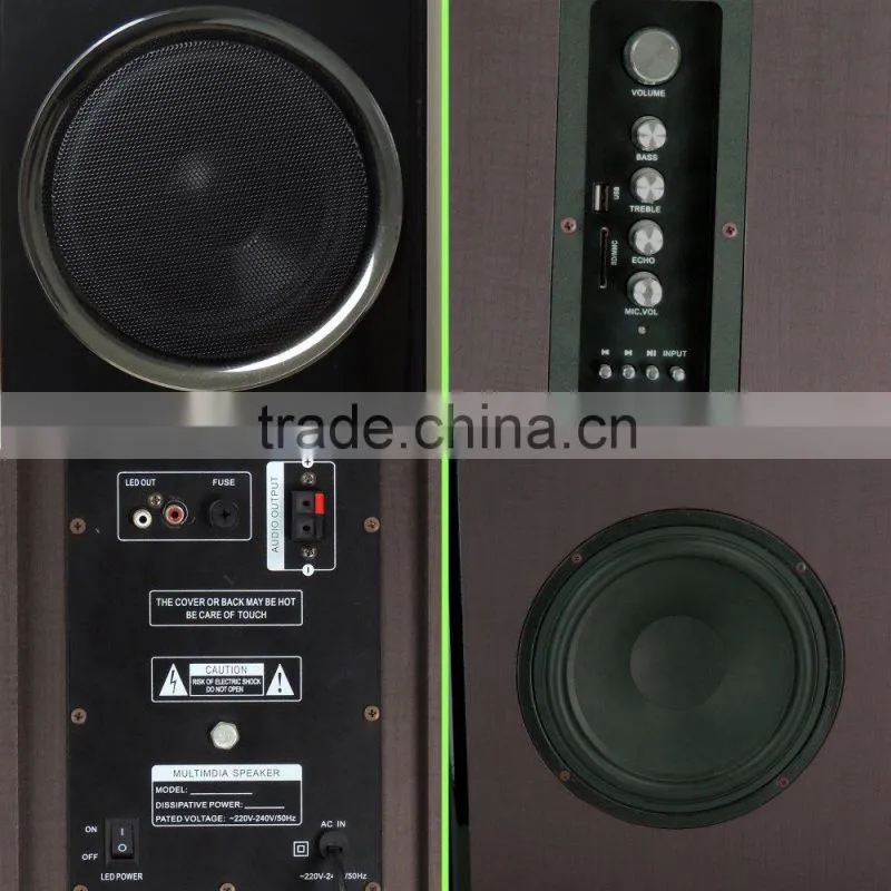 2.0 speaker wooden active stage speaker DJ speaker