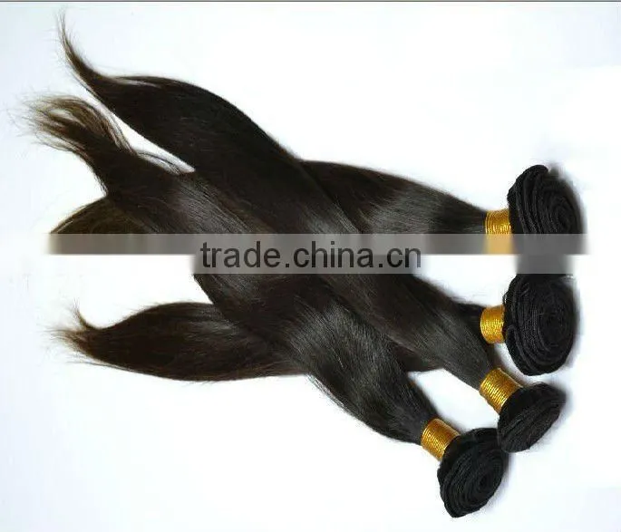 5A grade high quality unprocessed silk straight hair with wholesale price 100% virgin brazilian hair extension