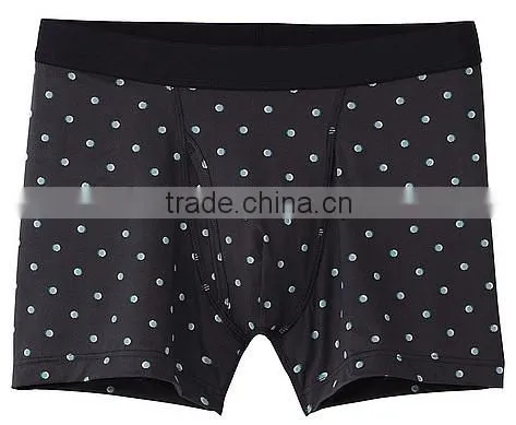 hot sell antimicrobial quick dry printed dots microfiber men underwear briefs boxer shorts