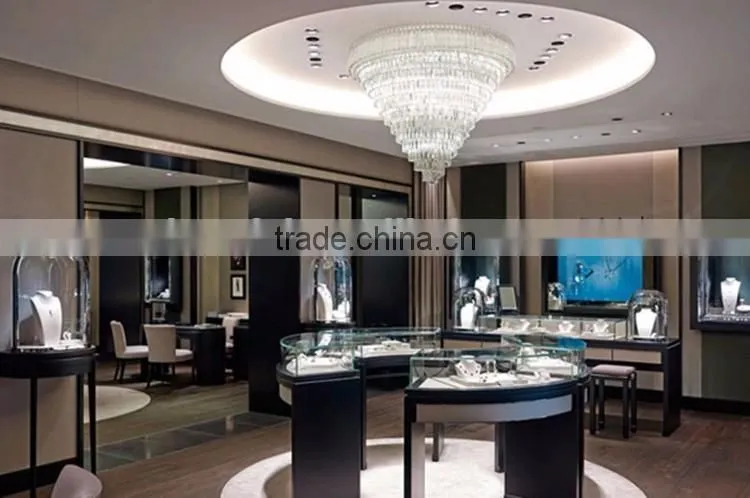 necklaces display showcase/Glass wall showcase