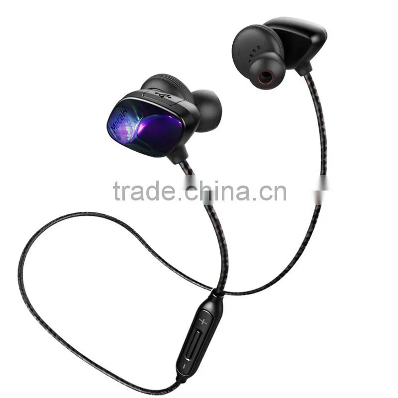 Macaw T800 wireless waterproof bluetooth sport in-ear earphones