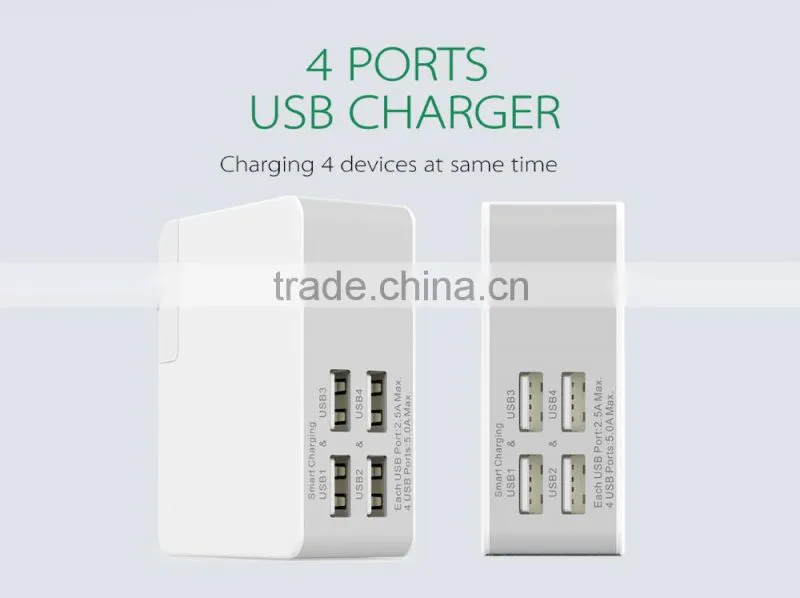 2016 Newest Portable 5A USB Charger/ Magnetic 5port usb charger