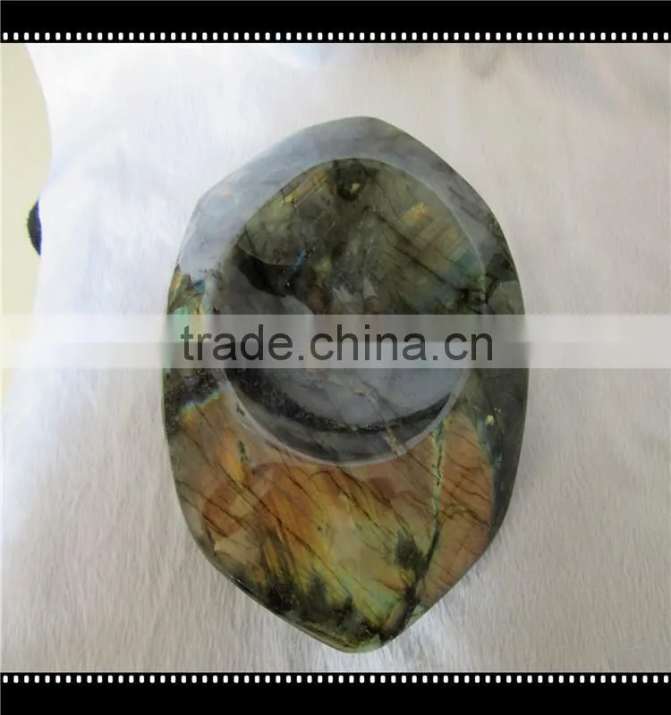 wholesale large labradorite crystal Ashtray for sale