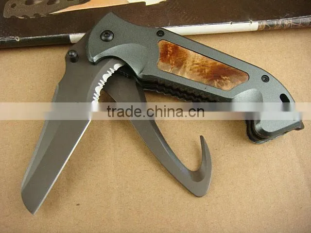 OEM two ways opening outdoor servival knife hunting knife UD40674