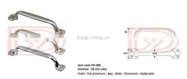 YD-(C)068 96mm Length High quality zinc alloy furniture cabinet door pull handle