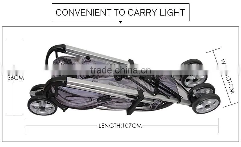 2016 aluminum tube baby stroller baby pram