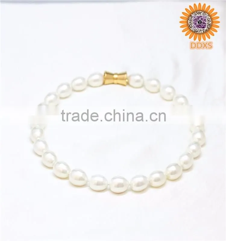 AAAA+ white drop helical real southsea shell pearl necklace