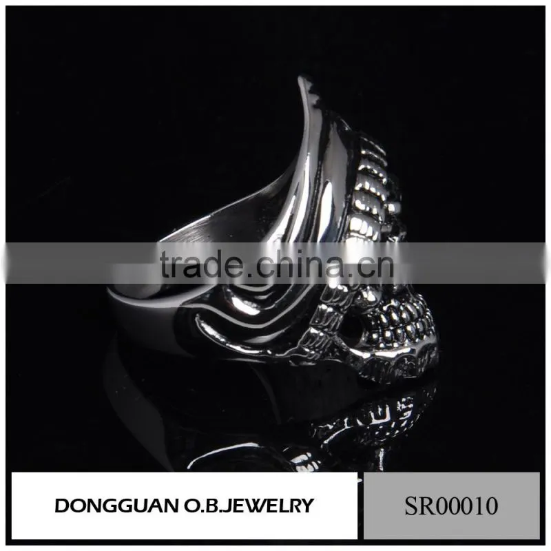 Skull Silver Ring For Men,Skull Ring Silver Jewelry Gothic,Silver Skull Titanium Ring