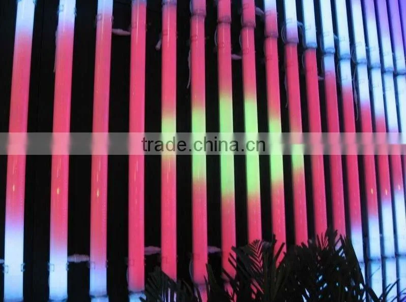 milky cover 5050 round colour changing rgb led digital tube (DC12V,12w)