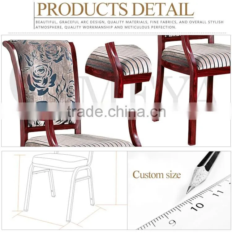 Hotel furniture armrest wood imitation chair antique dining chair for sale