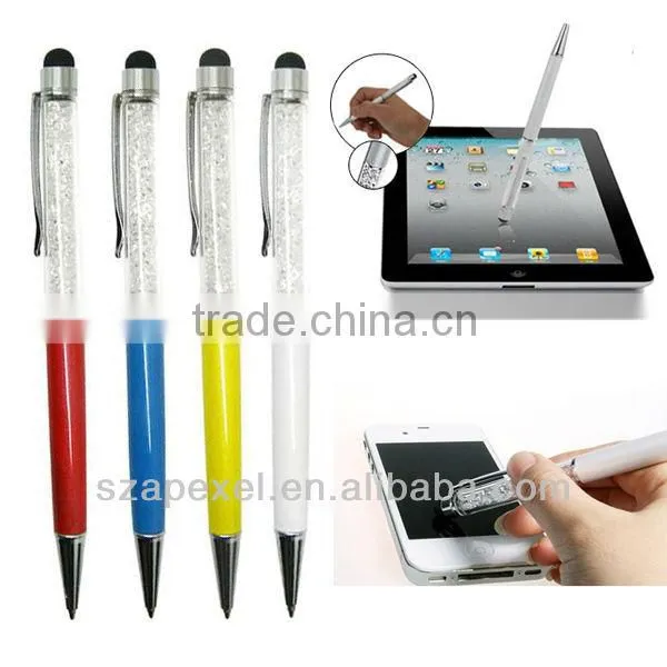 High sensitive conductive crystal touch stylus pen for iPhone,iPad