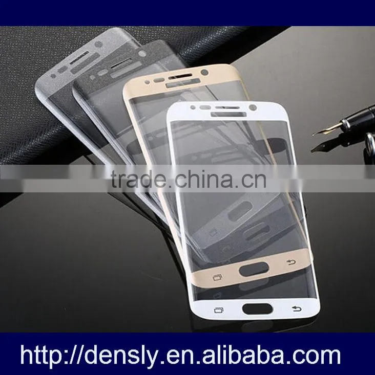 Whosale mobile accessory full cover Tempered Glass Screen Protector For Samsung Galaxy S6 Edge