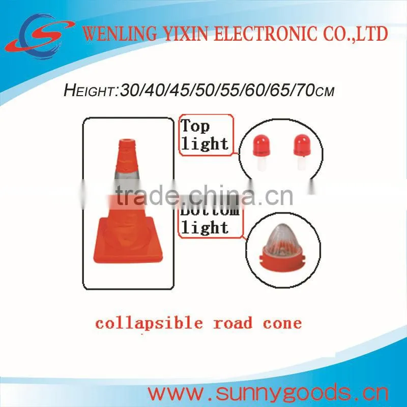 height 700mm retractable glow in the dark traffic cone