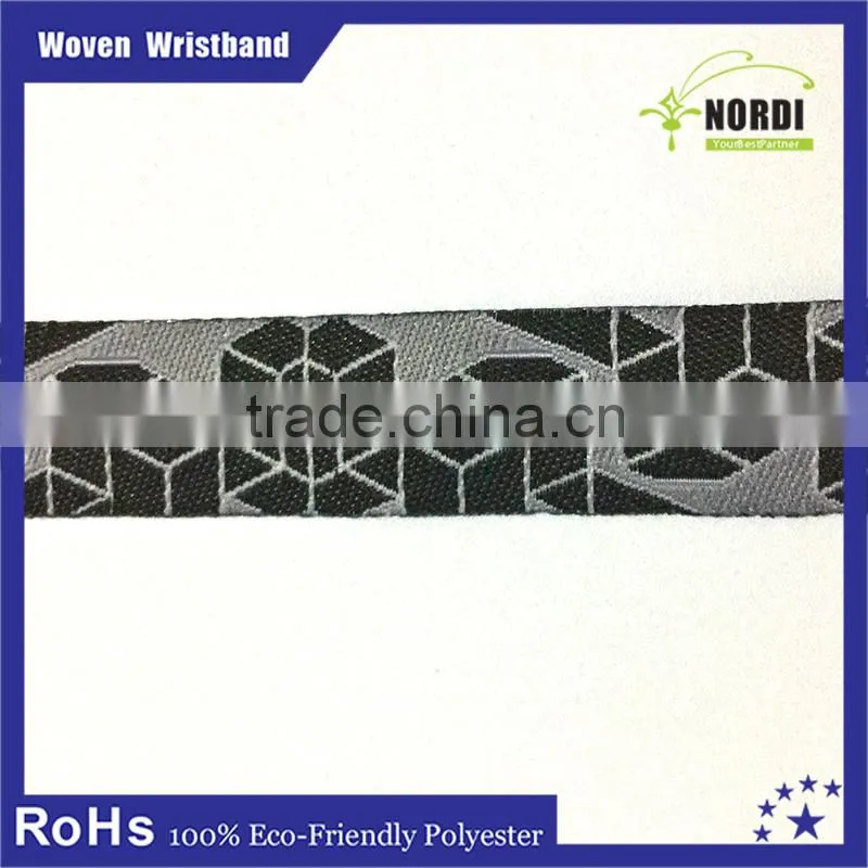 High Quality Customized 100% Polyester Wristband for theme festival event&led wristband