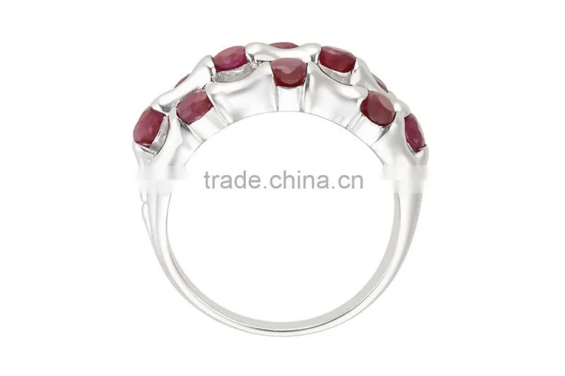 Celtic sterling ring knot ruby ring