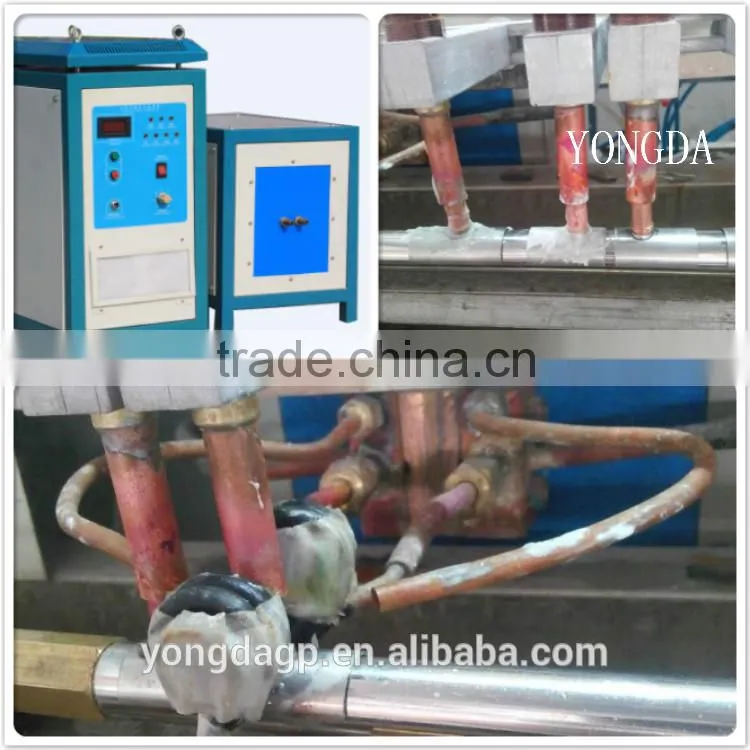 Heat exchanger for induction heating machine cooling