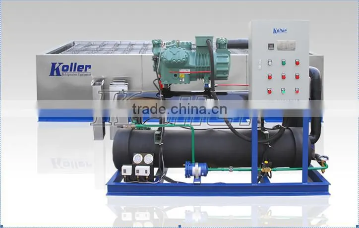 6TPD Maquina de hielo en bloque industrial con moldes de Acero Inoxidable